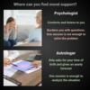 Who can you turn to for moral support?